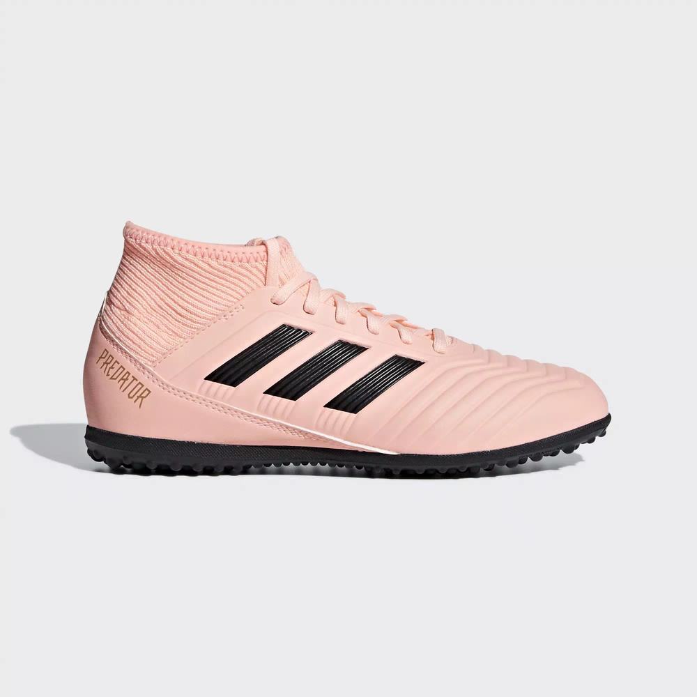 Adidas Predator Tango 18.3 Turf Tenis De Futbol Rosas Para Niño (MX-47418)